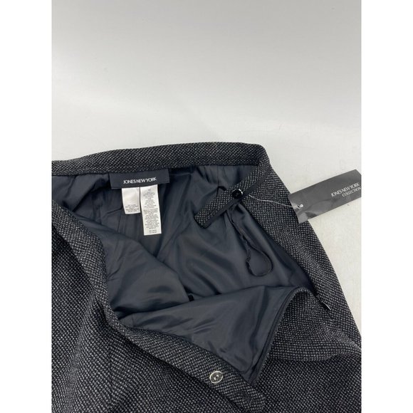 NWT Jones New York Women's Gray Mid Rise Flare Leg Side Zip Dress Pants Size 16 - Picture 8 of 12